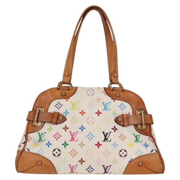 LOUIS VUITTON Monogram Multicolor Claudia Hand Bag White M40193 LV Auth 125340V - Picture 2 of 16